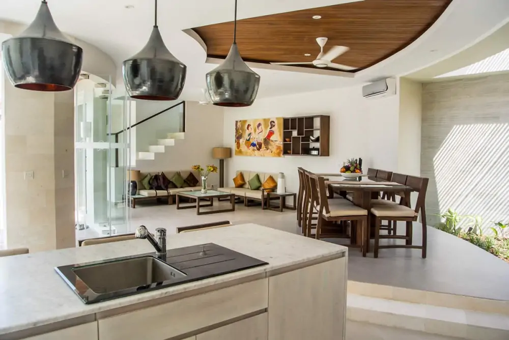 Kitchen and Dining area - Villa Belle, Seminyak Bali