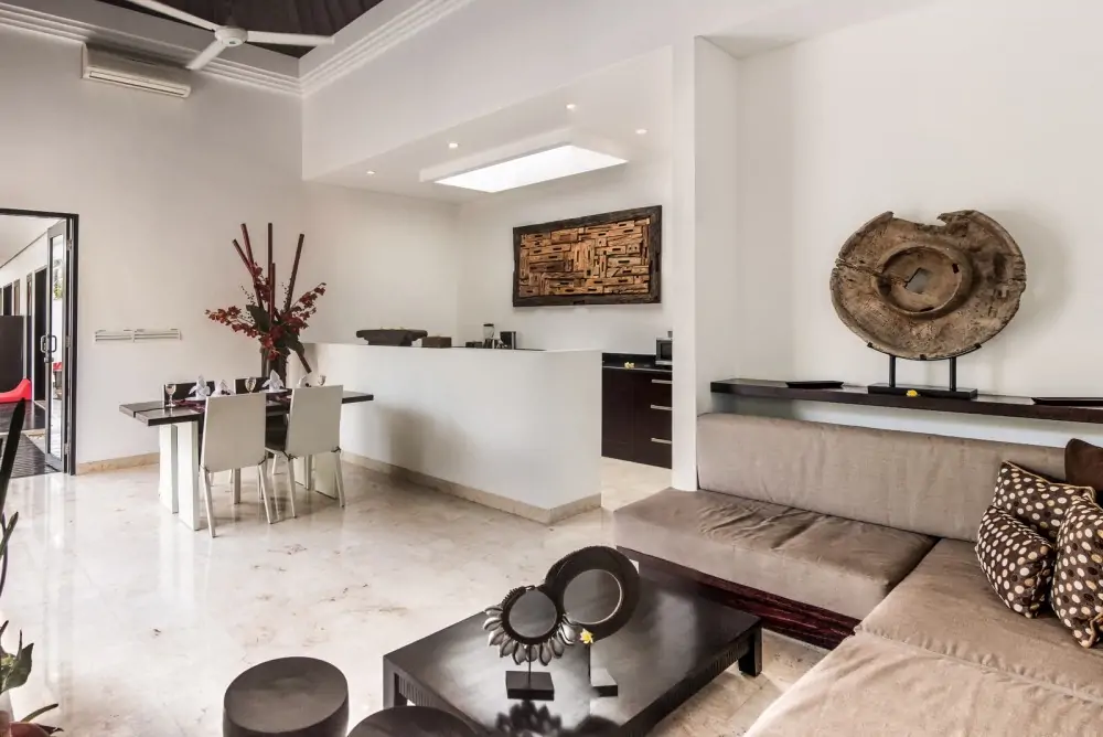 Living Room With Dining Space - Villa Zensa, Seminyak Bali