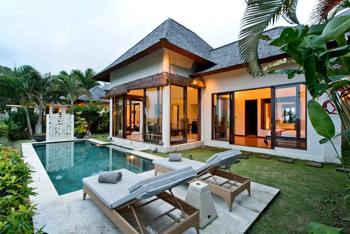 Pool area - Villa Sahaja Sawah Indah, Tabanan Bali