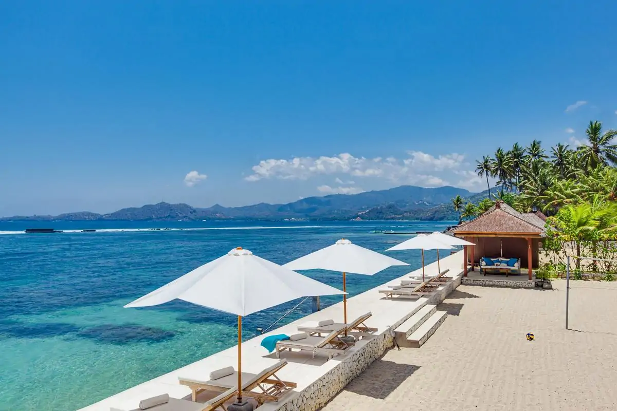 Lounge With Beach View - Villa Tirta Nila Beach House, Candidasa Bali